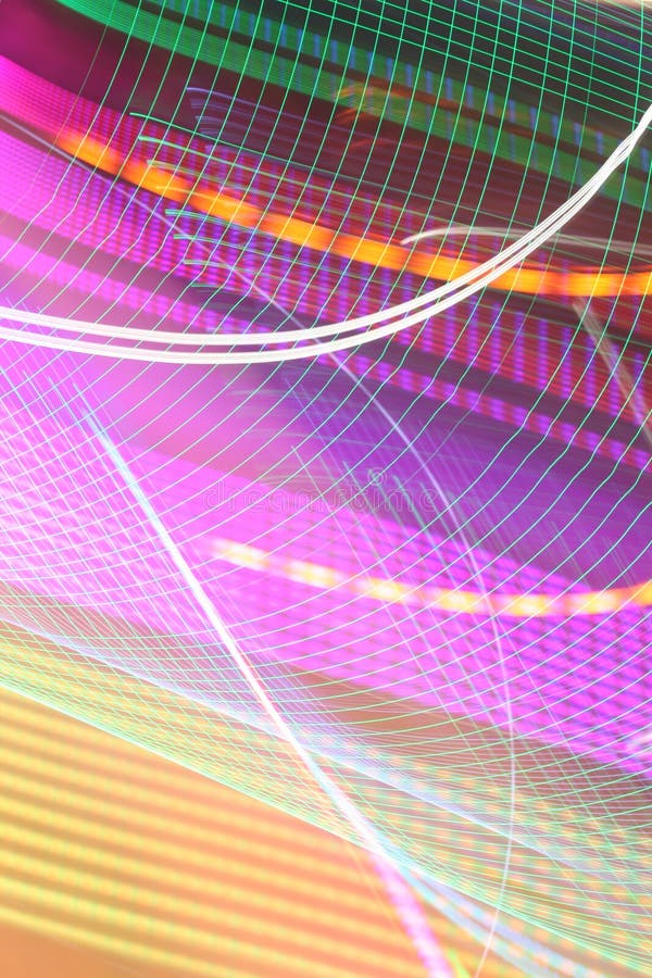 An abstract background with colorful lights in sliding and bending forms - perfect for multi-dimensional work and realization of peculiar creations