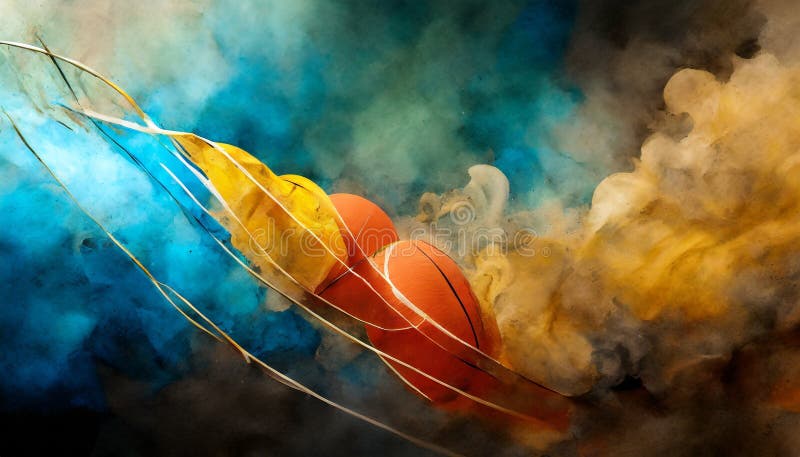 Abstract background with colorful smoke vector illustration