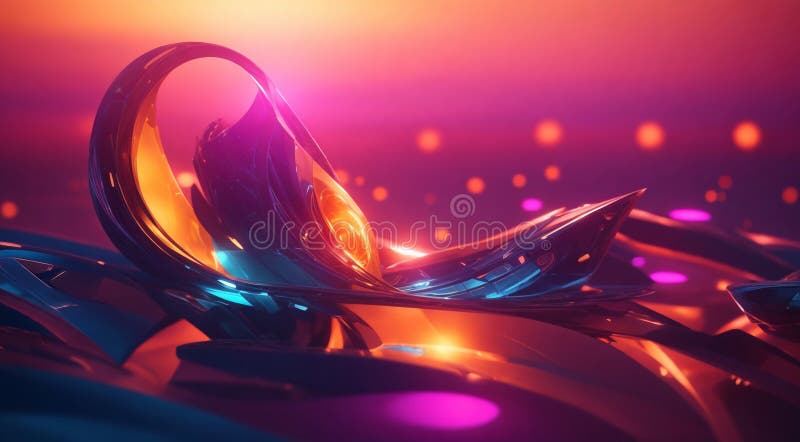 In The Style Of 8k Resolution Background, 3d Render Colorful Abstract Art  Background Horizontal Colorful Abstract