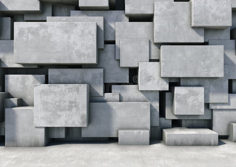 Abstract Background of the Concrete Stock Illustration Illustration