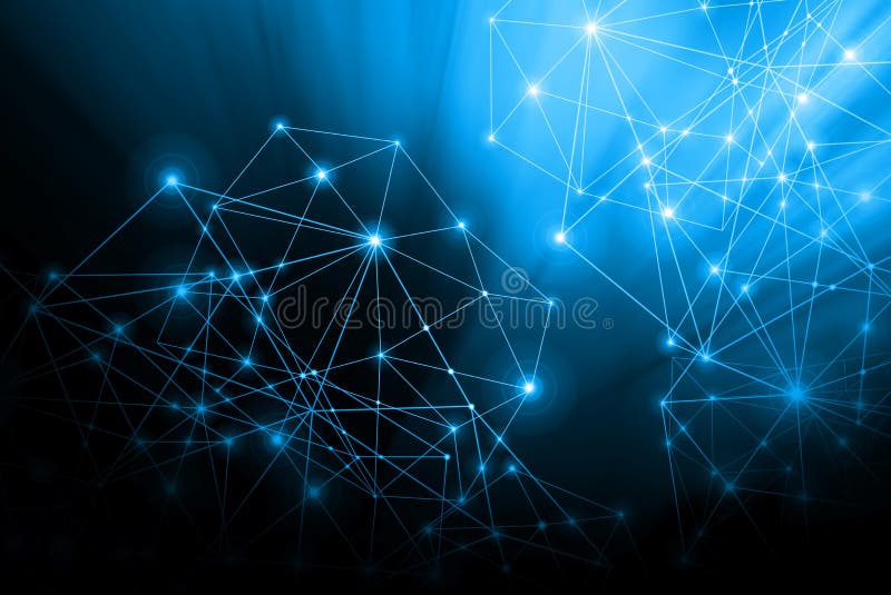 Abstract Background with Connected Lines and Dots for Your Design