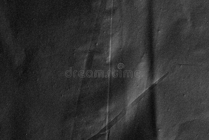 Abstract Background Crumpled Plastic Film Texture Black Garbage Bag