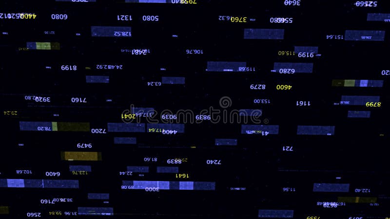 Abstract background with data network and analysis in process, seamless loop. Animation. Encrypted information of royalty free illustration