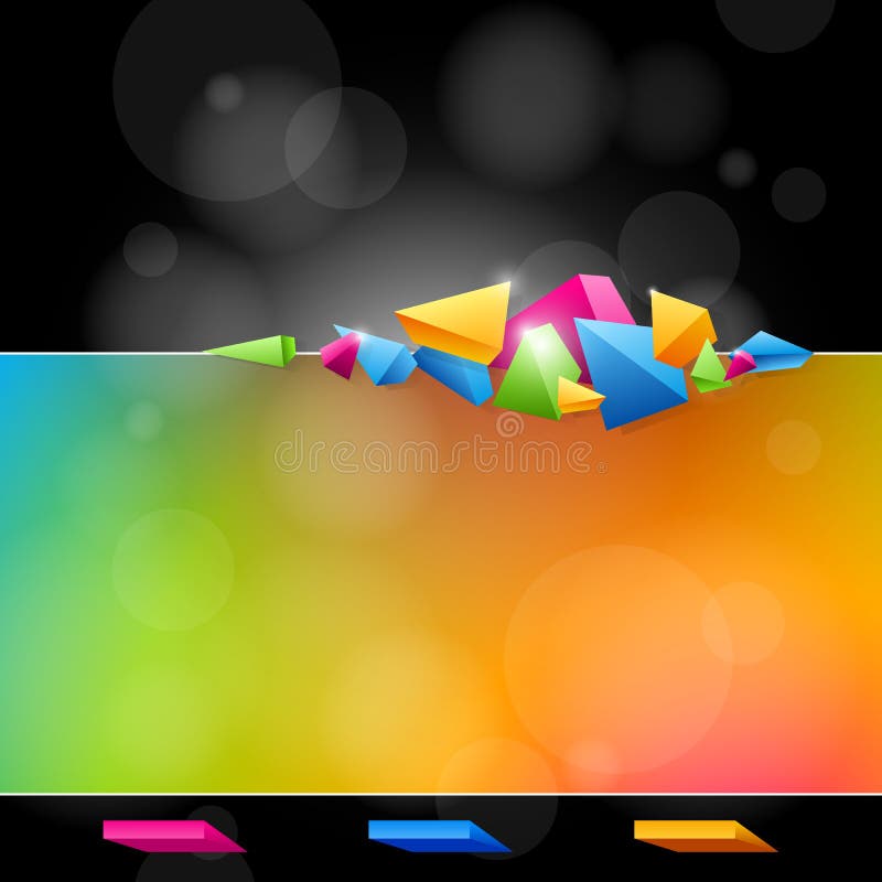 Abstract design in bright colors