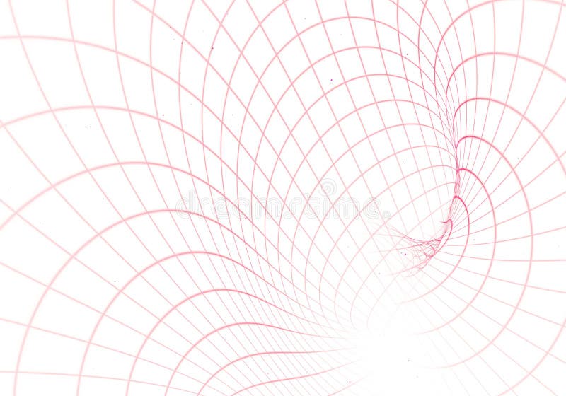 Fractal abstract background from graphic blue lines creating white squares stock illustration