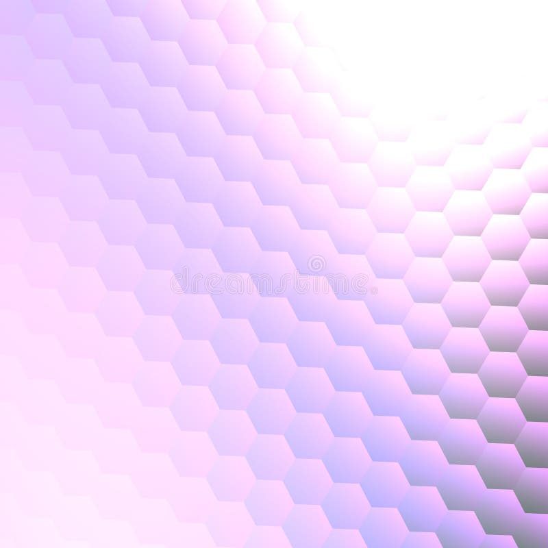 Abstract Background Design Template or Wallpaper. Copy Space on White. Business Presentation. Geometrical Bright Shiny Hexagons. royalty free illustration