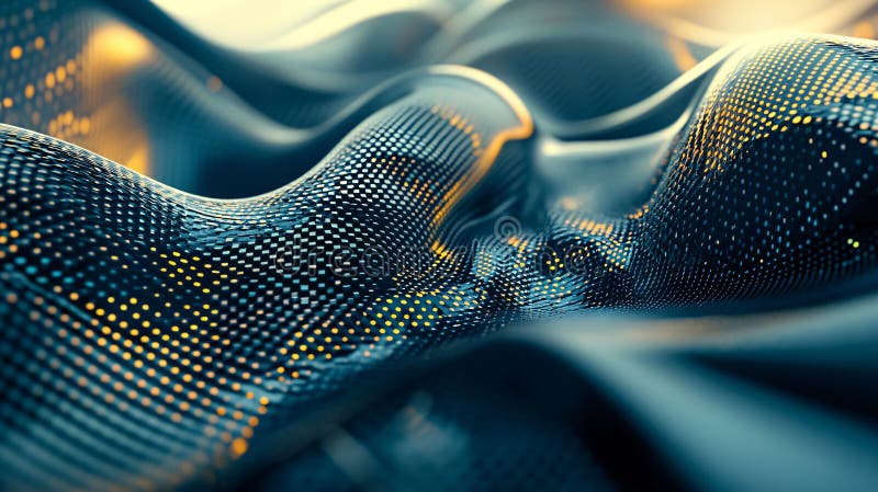 Abstract background with detailed geometric patterns and metallic textures, offering a futuristic, Generated AI royalty free illustration