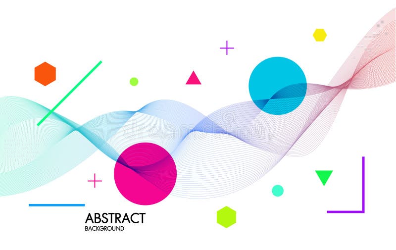 Abstract background with dynamic linear waves.For space text colorful Vector illustration vector illustration Abstract background with dynamic linear waves.For space text colorful Vector illustration vector illustration