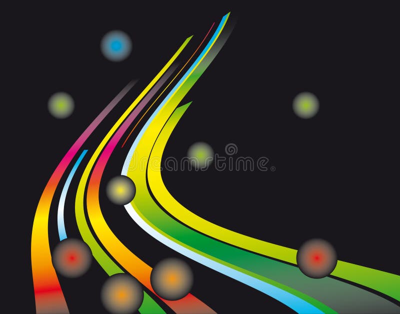 Abstract background of the fantastic curves