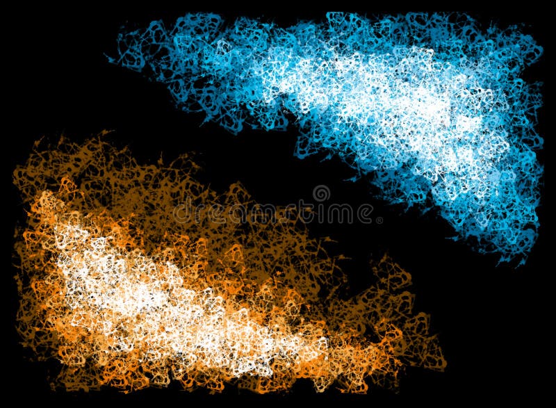 Abstract Background Fire And Ice Stock Illustration - Illustration of