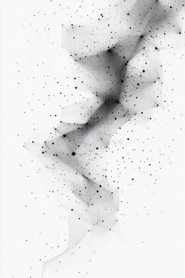Abstract background forming a network with dots and lines royalty free illustration