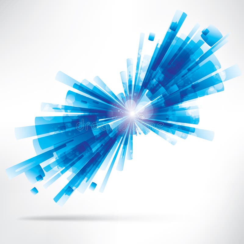 Blue Crystal Explosion stock illustration. Illustration of painting