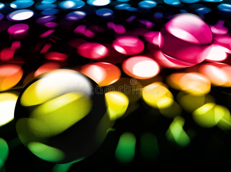 Abstract Background with Glass Balls Stock Image Image of space