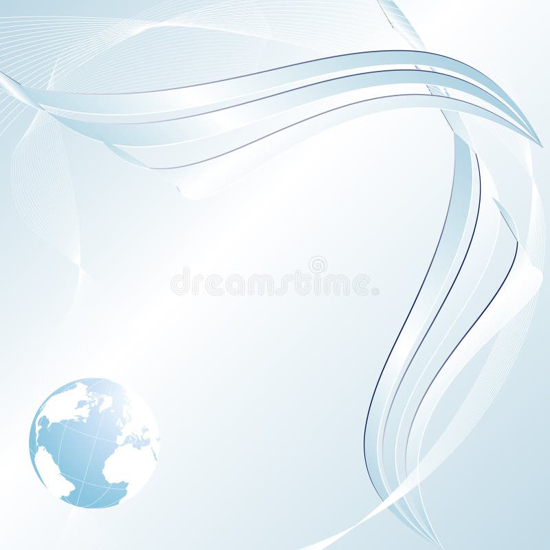 Abstract background with a globe