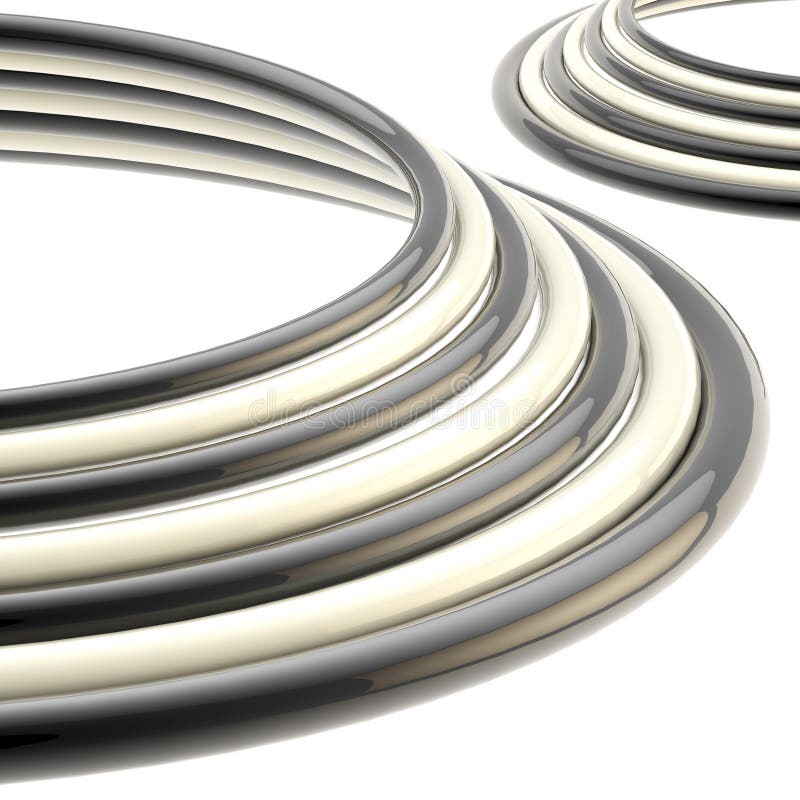 Abstract Background Glossy Black and White Rings Stock Illustration Illustration of artwork