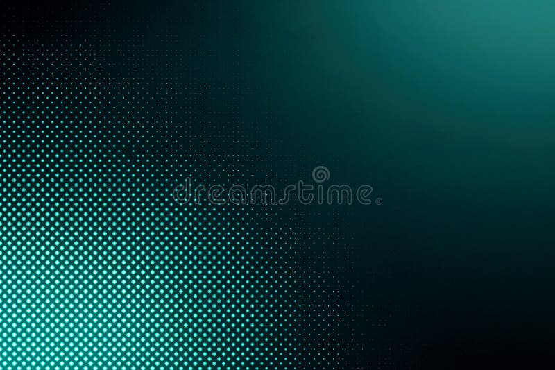 Abstract background of glowing teal dots fading into a dark teal gradient points royalty free illustration