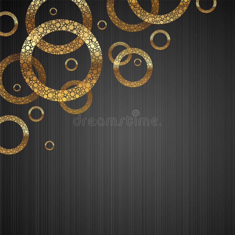 Abstract metal texture background with golden luxury round. Abstract metal texture background with golden luxury round