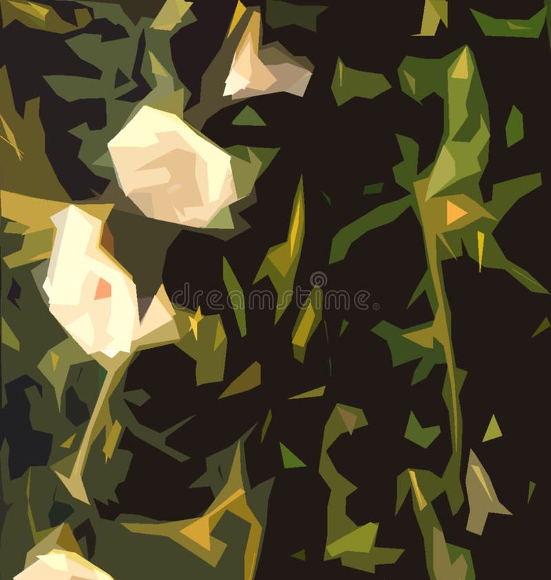 Abstract Background with Green, Brown and Yellow Spots Stock Illustration - Illustration of ...