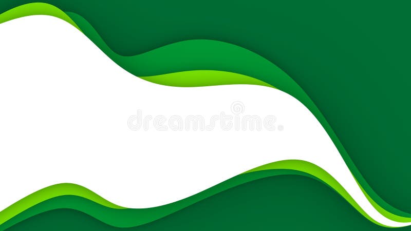 Abstract Background with Green and White Color Paper Cut Shapes Stock  Illustration - Illustration of layered, design: 195652920