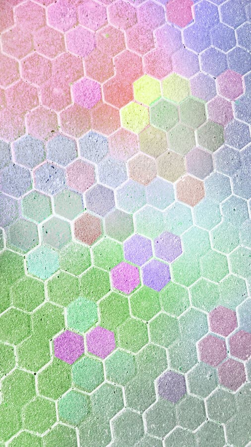 Abstract Background. Hexagon pattern. Cells