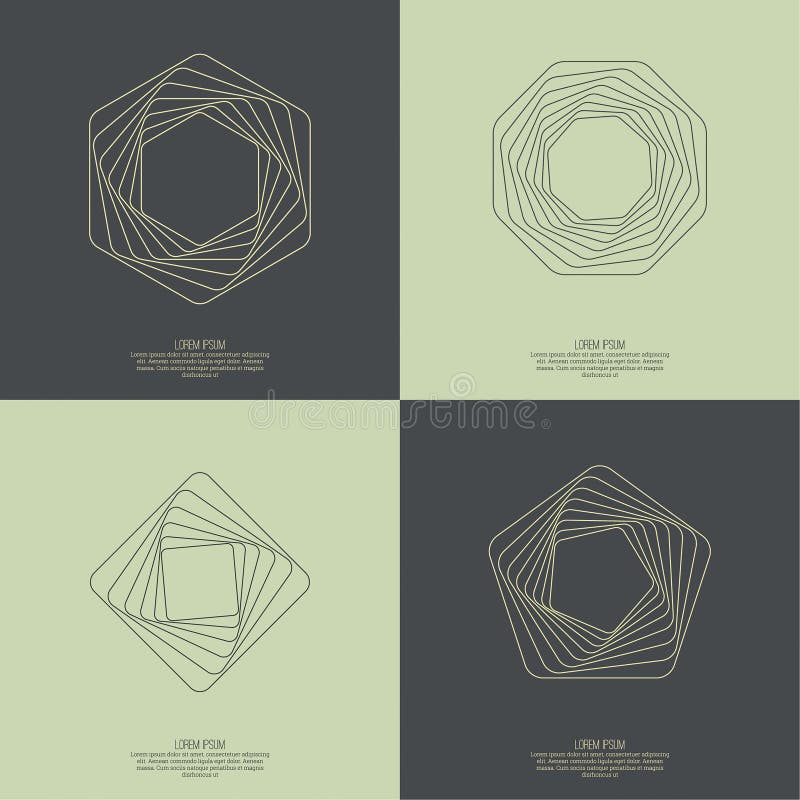 Abstract background with a hexagonal geometry royalty free illustration