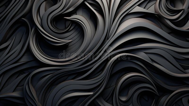 Abstract Background of intricate Patterns in anthracite Colors. Antique Wallpaper vector illustration