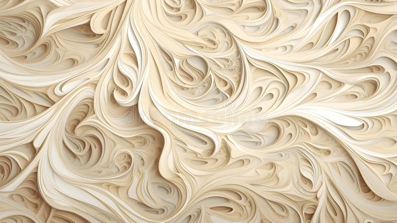 Abstract Background of intricate Patterns in ivory Colors. Antique Wallpaper vector illustration