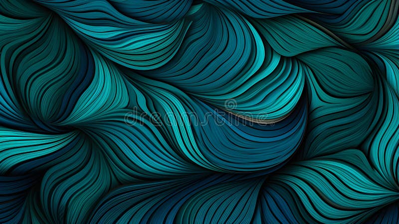 Abstract Background of intricate Patterns in turquoise Colors. Antique Wallpaper vector illustration
