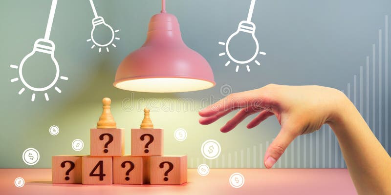 Abstract background. Light bulb ideas and creativity in doing business with finding answers or solutions stock images