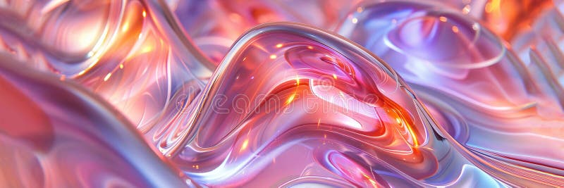 Abstract background with light effects, pastel colors curved lines and blurred details high resolution futuristic style stock photo