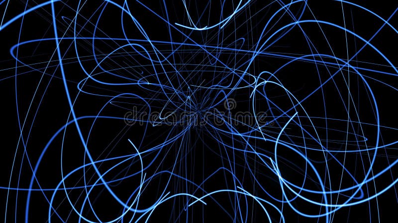 Abstract background with lines sphere. Digital illustration royalty free illustration