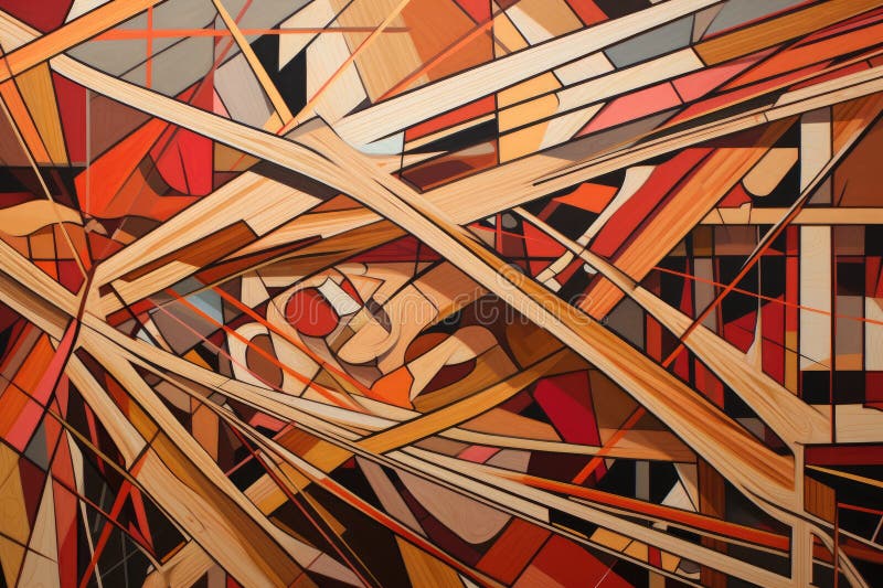 Abstract background with a lot of different colors and shapes, geometric design, A dynamic mixture of straight and curved lines vector illustration
