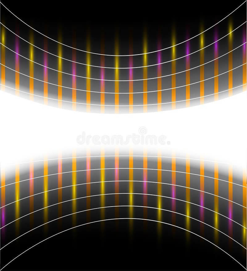 Abstract background with luminous stripes