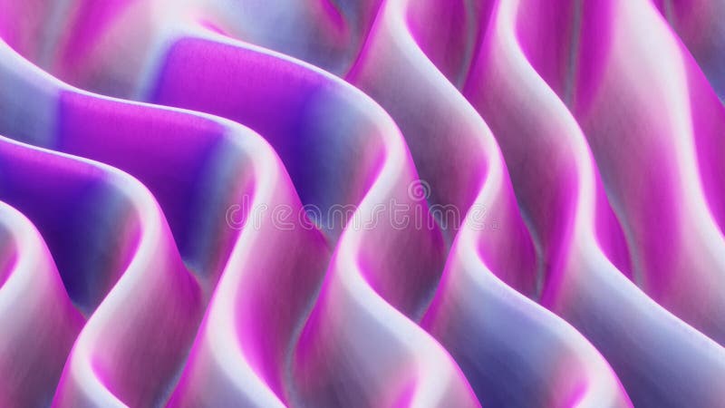 Abstract background with magic organic blue pink hypnotic lines and waves. Curved shapes swirl flow deformation wallpaper