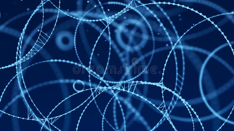 Abstract background with many dots. Network concept, internet communication. Background for business presentations. 3D stock illustration