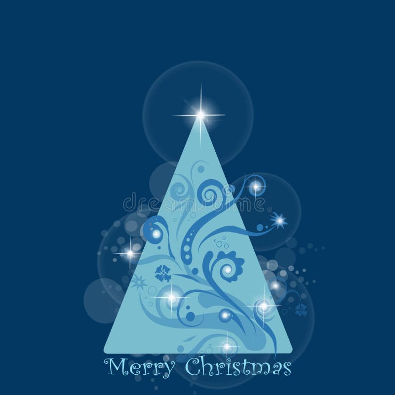 Abstract background of Merry Christmas card