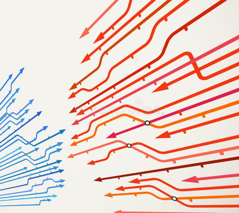 Abstract background of metro lines vector illustration