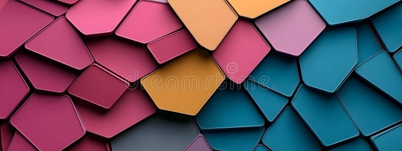 Abstract Multicolored Geometric Pattern Background vector illustration