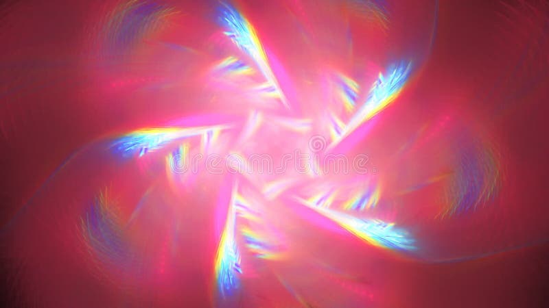 Abstract background with multicolored particles spin on black. stock illustration