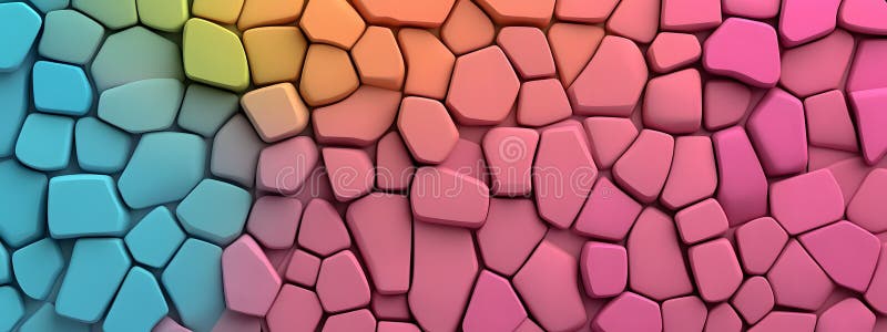 Abstract Multicolored Stone Texture Background Gradient Blues to Pinks vector illustration