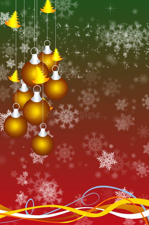 Abstract background with New Year s toys
