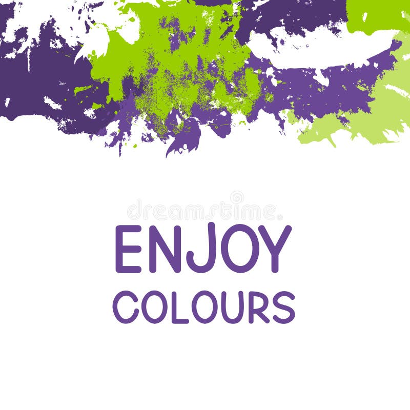 Abstract background with paint splashes stock illustration