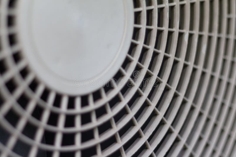 Abstract Background of Plastic Cover of Air Conditioner with Circle Shape Design Stock Image