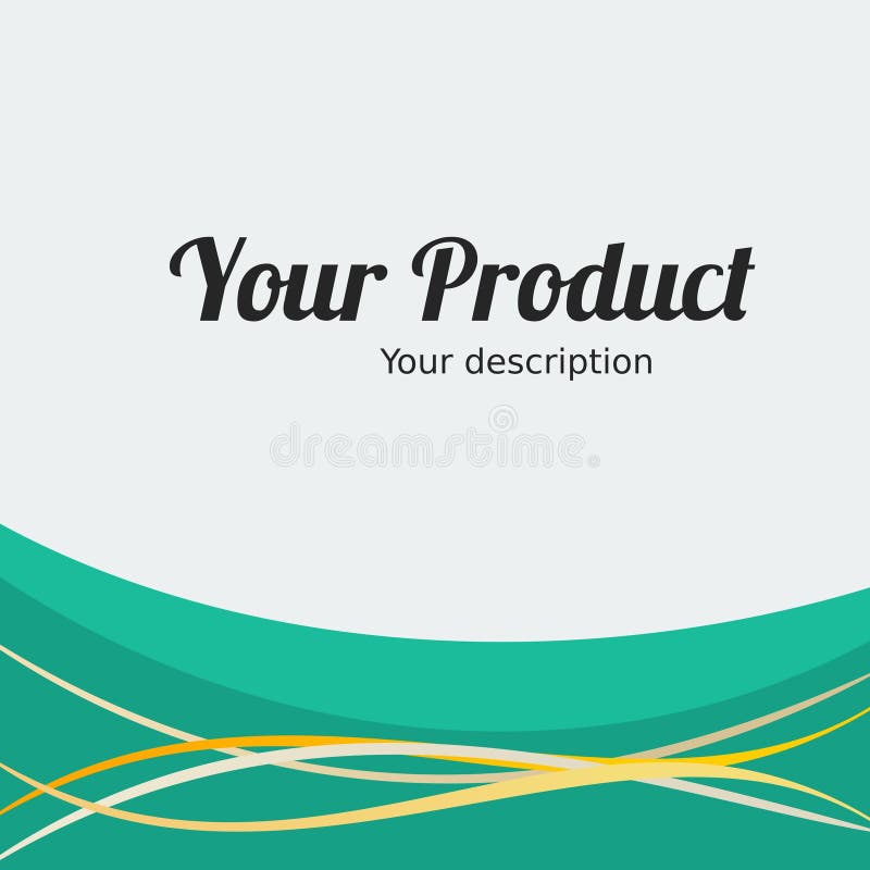 Abstract Shapes and Stripes Layout for Product Cover Stock Vector