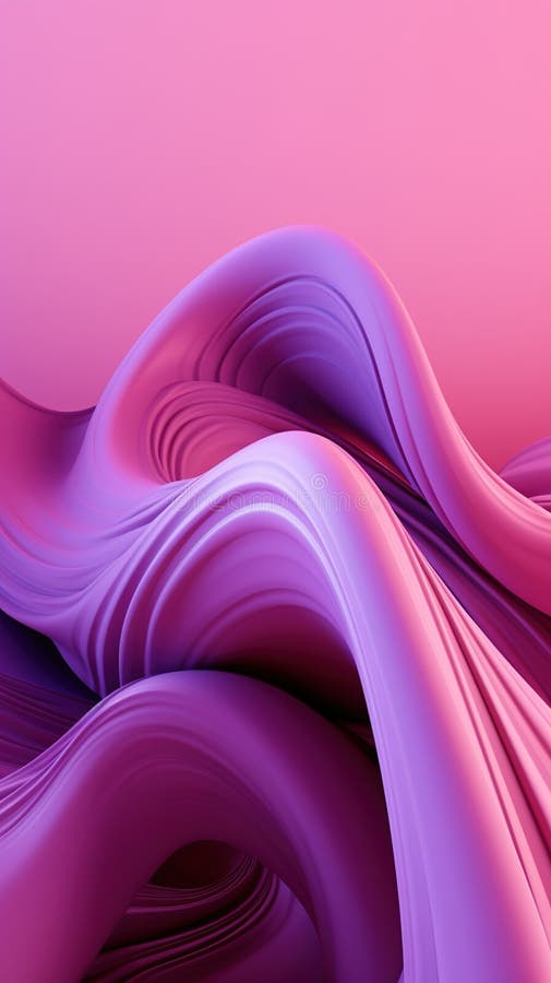 Abstract Background with Purple and Pink Wavy Lines. Stock Illustration