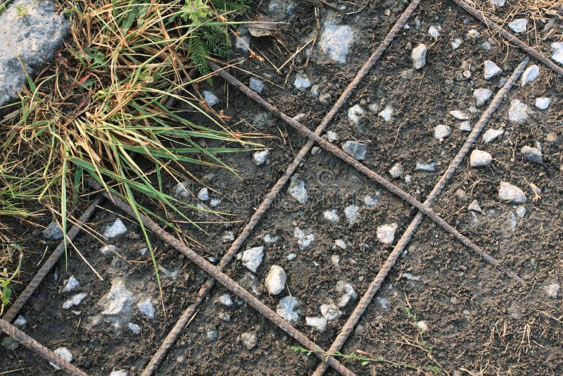 Abstract Background with Rebar Stock Image - Image of build, demolition