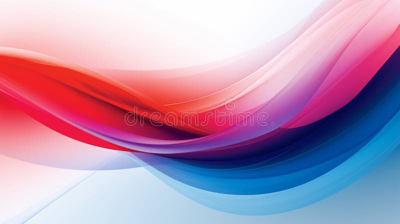 Abstract background with red blue and white waves royalty free illustration