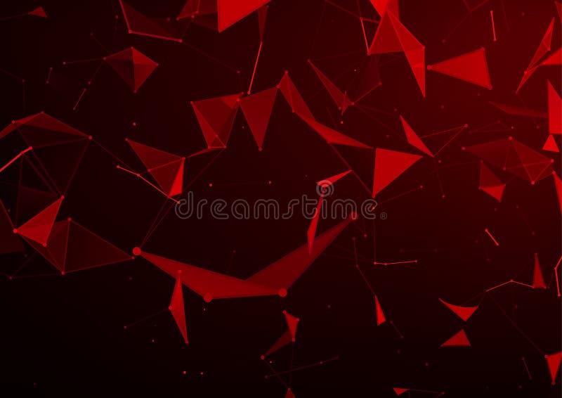Abstract triangle in space Royalty Free Vector Image