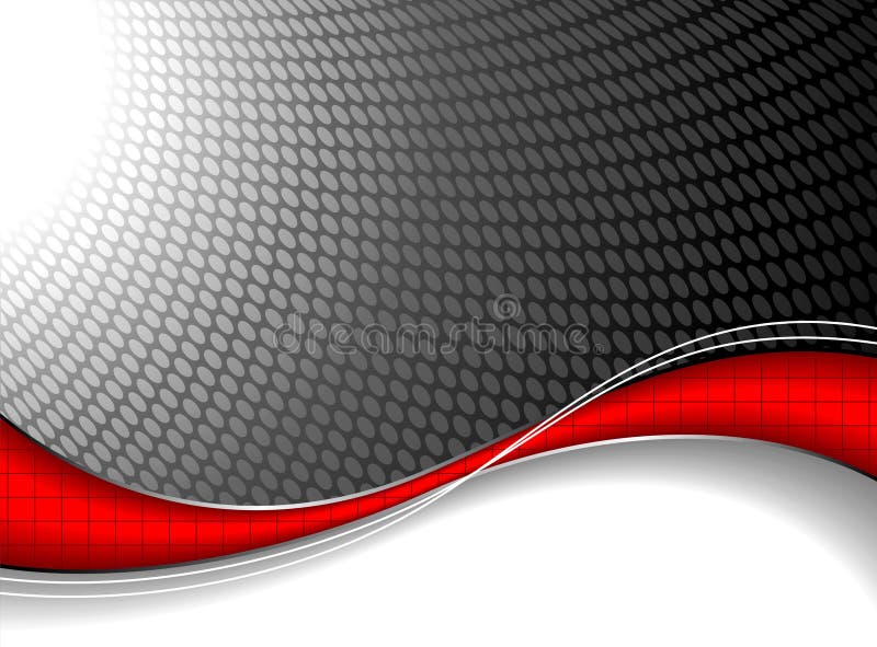 Abstract background with red wave element.