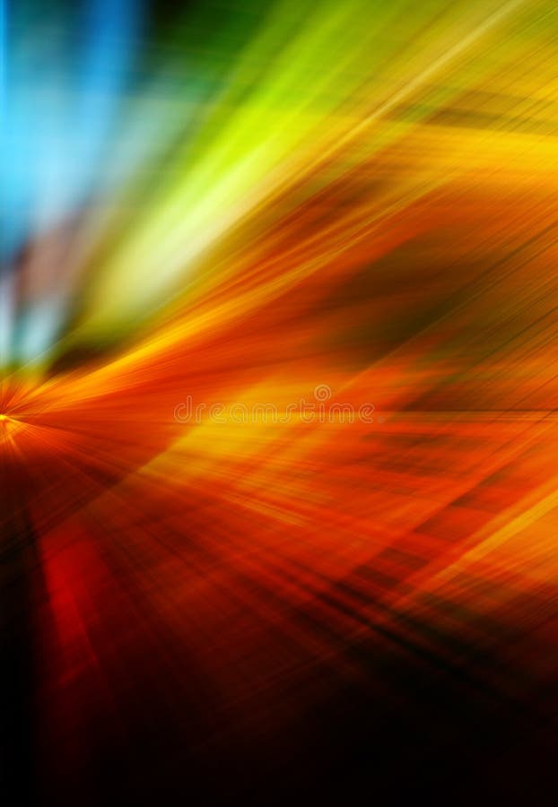 Abstract background in red, yellow, green and blue